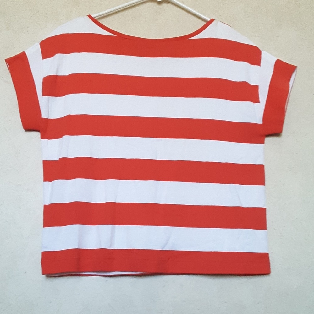 Ann Taylor coral orange shirt
